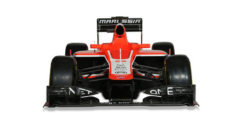 MR02, el nuevo Marussia de 2013 en vista frontal