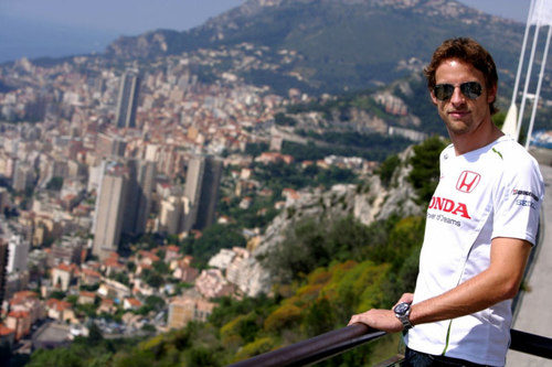 Jenson Button en Mónaco