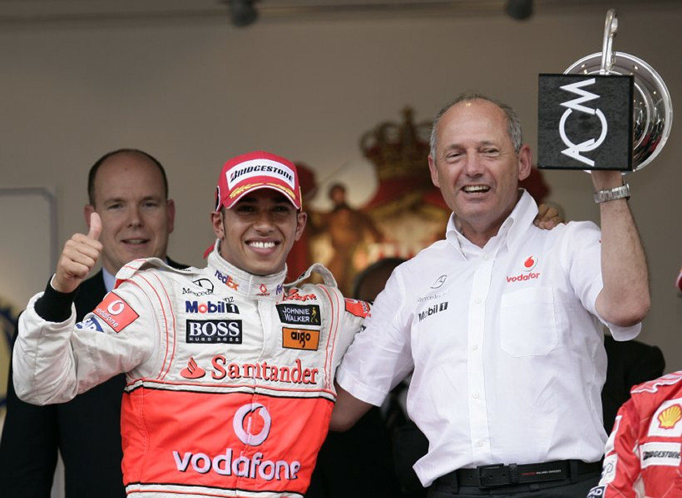 Lewis Hamilton y Ron Dennis