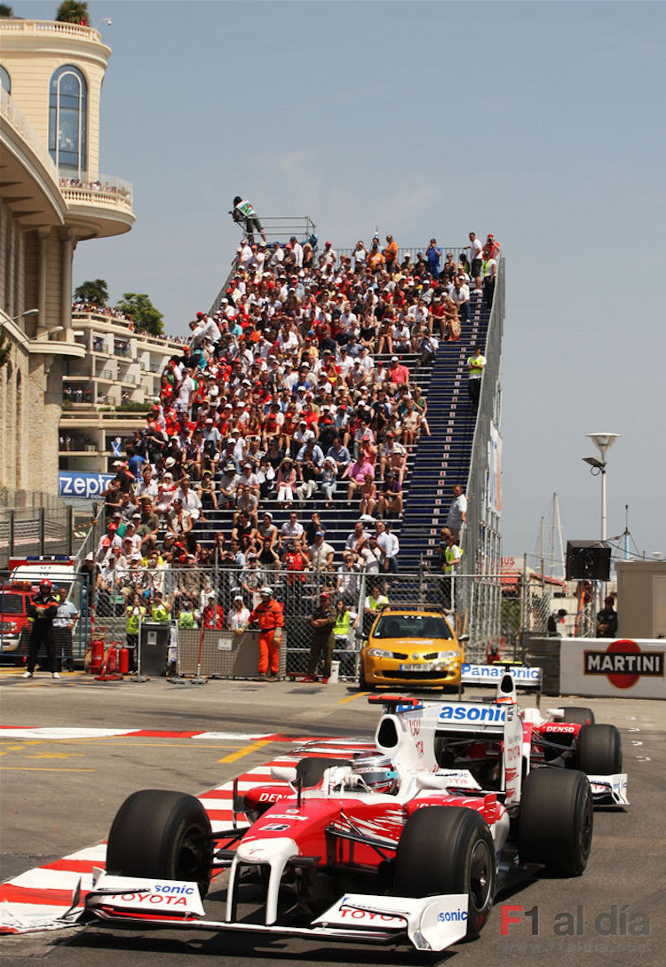 Las gradas del GP de Mónaco