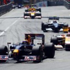 Webber presionado por Alonso