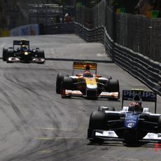 Nakajima por delante de Piquet