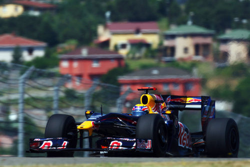 Webber en la pista