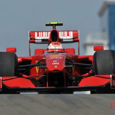 Raikkonen durante los entrenamientos