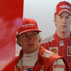 Raikkonen durante la clasificación