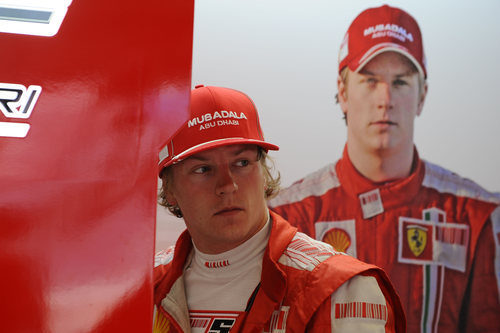 Raikkonen durante la clasificación