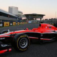 Marussia MR02, presentado en Jerez antes de los primeros test