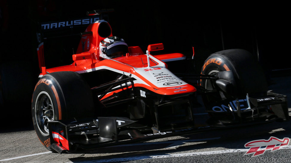 Max Chilton sale a pista en pretemporada