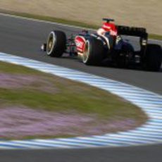 Romain Grosjean vuela en Jerez