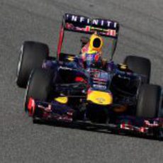 Mark Webber exprime el RB9 en Jerez