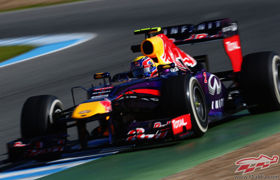 Mark Webber completa su programa de test en Jerez