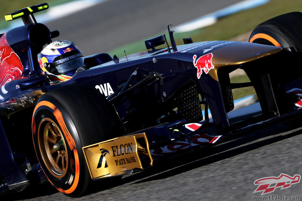 Plano del STR8 de Daniel Ricciardo en Jerez