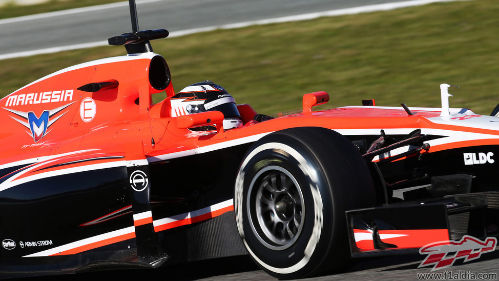 Max Chilton probando en Jerez