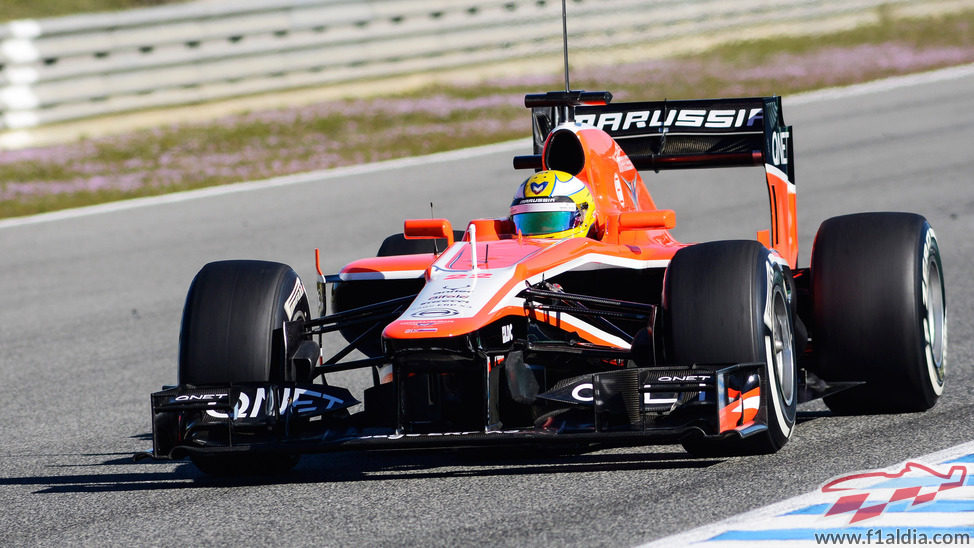 Luiz Razia en los entrenamientos de Jerez