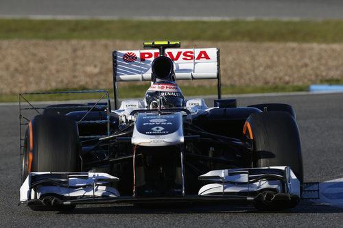 Sensores en los pontones del Williams FW34