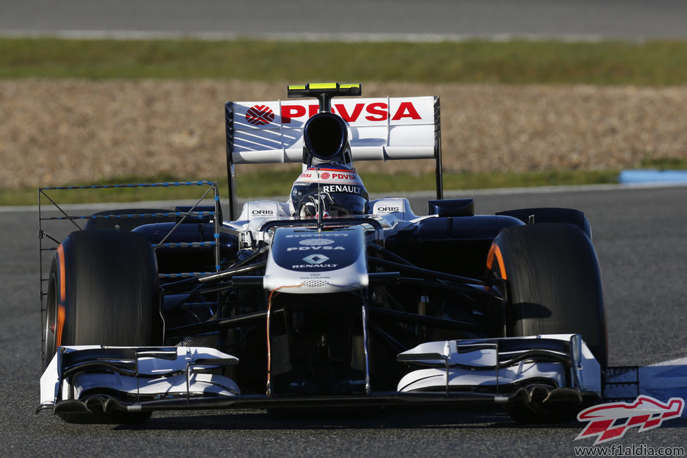 Sensores en los pontones del Williams FW34