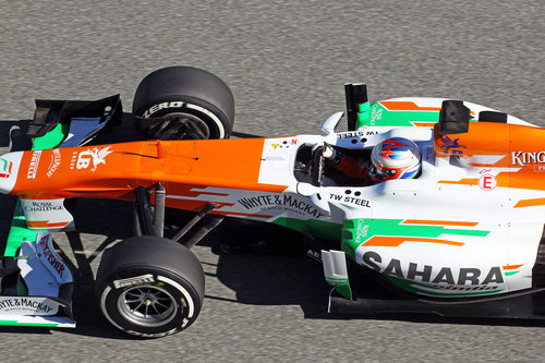 Plano superior del Force India VJM06