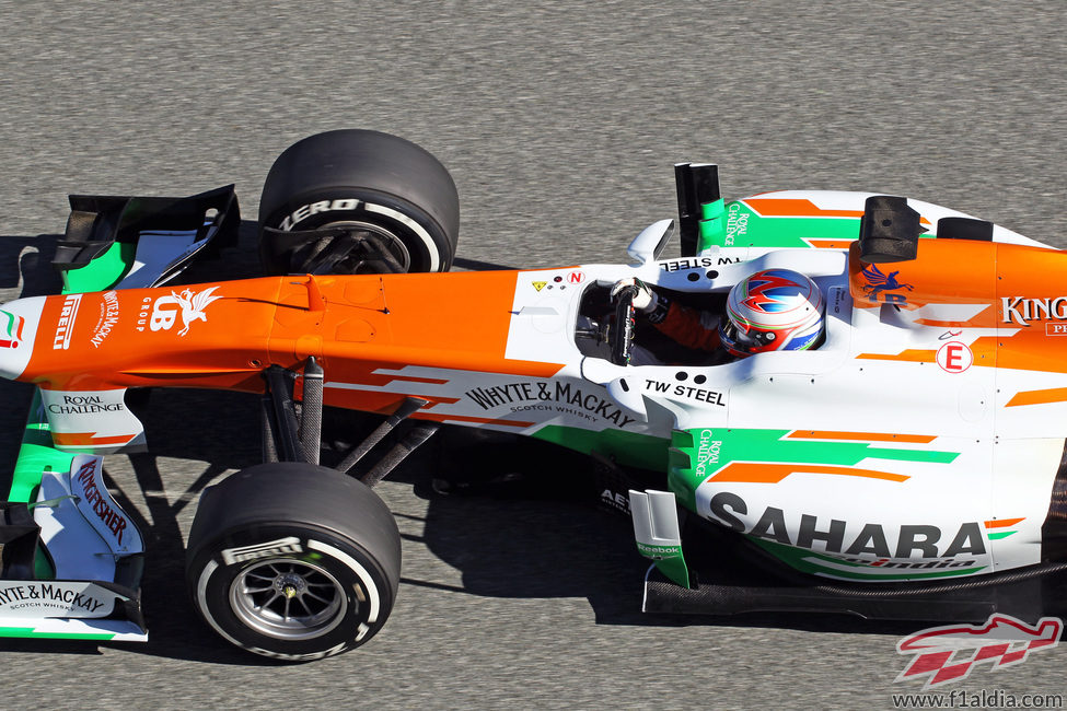 Plano superior del Force India VJM06