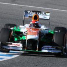 James Rossiter rueda con Force India en Jerez