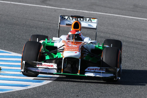 James Rossiter rueda con Force India en Jerez