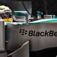 Cockpit del nuevo Mercedes W04