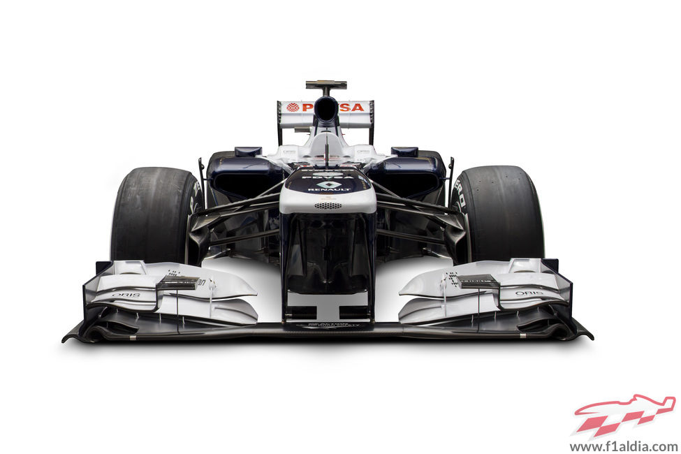 Plano frontal del Williams FW35