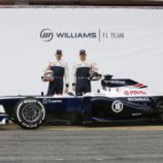 El Williams FW35, Pastor Maldonado y Valtteri Bottas