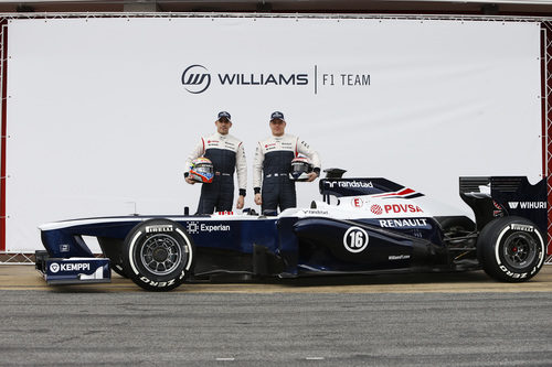 El Williams FW35, Pastor Maldonado y Valtteri Bottas