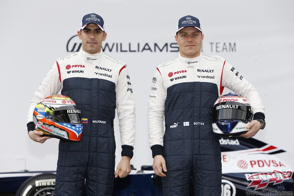 Los dos pilotos titulares de Williams