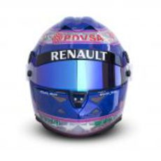 Vista frontal del casco de Susie Wolff