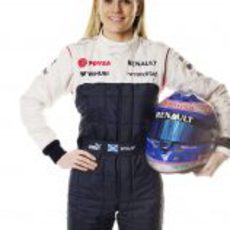 Susie Wolff se enfunda el nuevo mono del equipo Williams