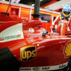 El español de Ferrari se sube en el F138