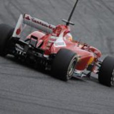 La parte trasera del Ferrari F138