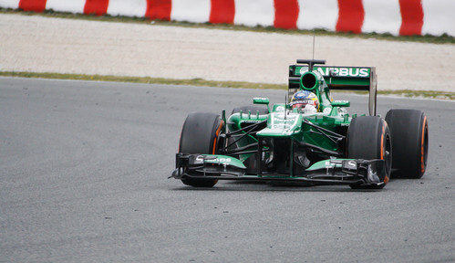 Charles Pic conduce el CT03 en Montmeló