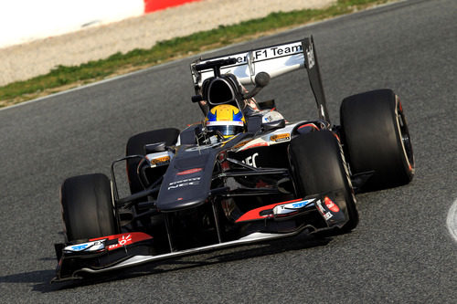 Esteban Gutiérrez con el Sauber C32