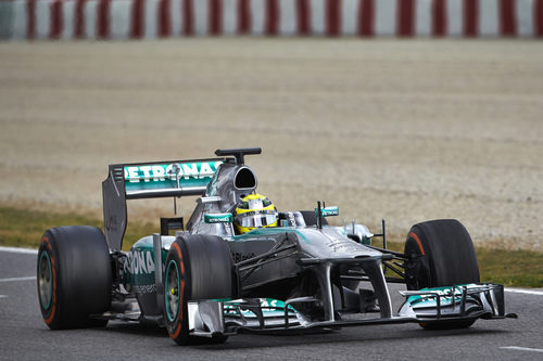 Nico Rosberg en el Circuit de Catalunya