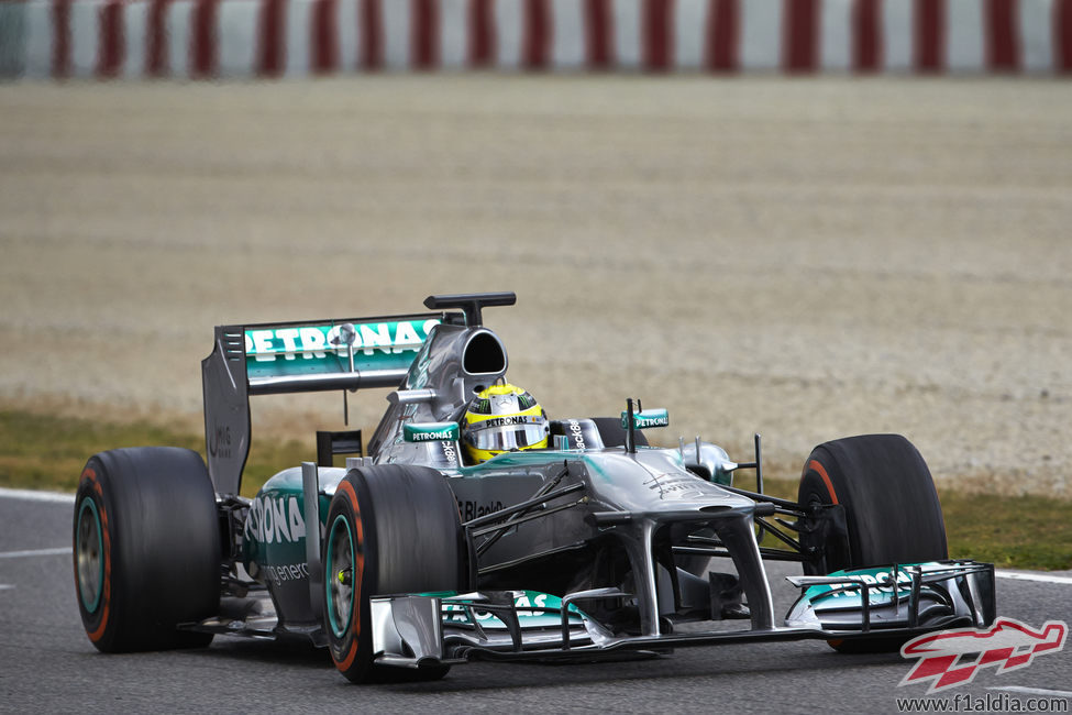 Nico Rosberg en el Circuit de Catalunya