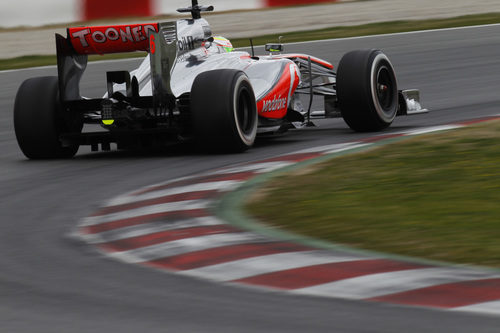 La trasera del McLaren MP4-28