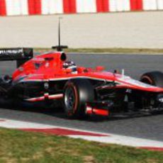 Max Chilton rueda con el Marussia MR02