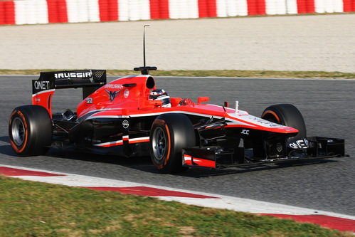 Max Chilton rueda con el Marussia MR02