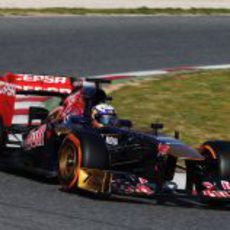 Daniel Ricciardo en el primer sector de Montmeló