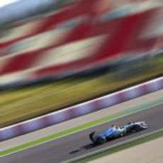 Lewis Hamilton en el Circuit de Catalunya