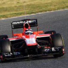 Max Chilton rueda con el Marussia MR02