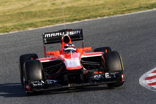 Max Chilton rueda con el Marussia MR02