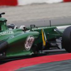 Giedo van der Garde rodando en Barcelona