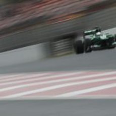 Giedo van der Garde rodando en Barcelona