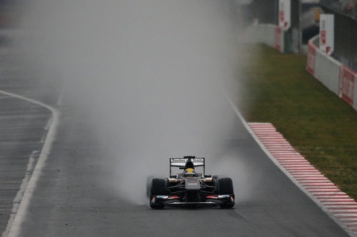 Esteban Gutiérrez con el Sauber C32