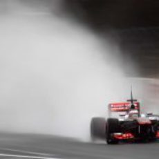 Jenson Button, al volante del MP4/28