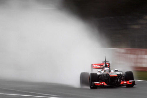 Jenson Button, al volante del MP4/28