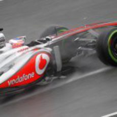 Jenson Button rodando en pretemporada